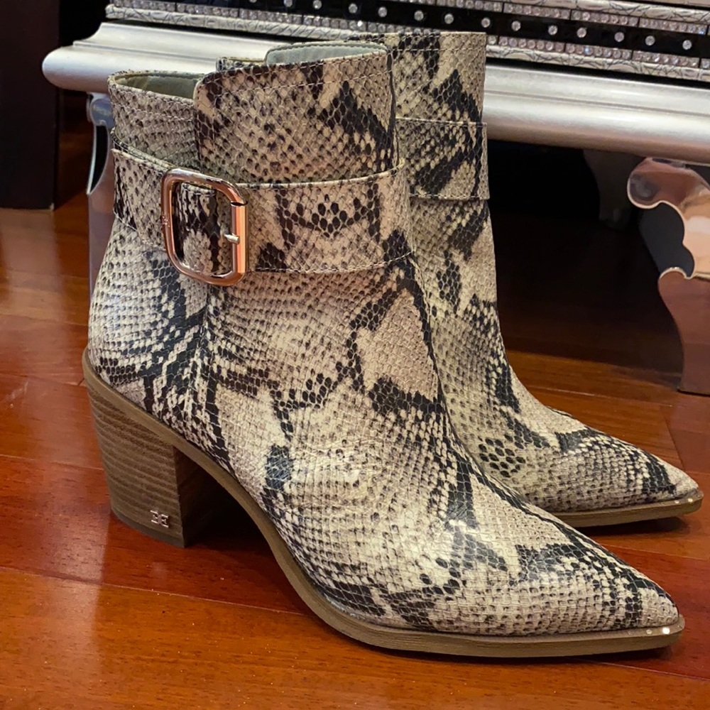 Sam Edelman snakeskin boots